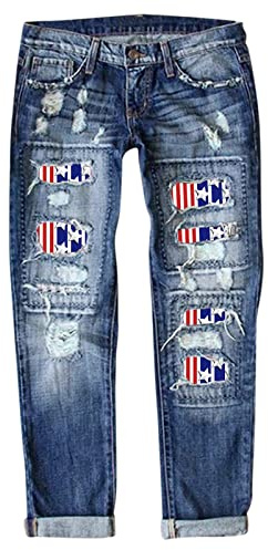 Generiska hot pants dam jeans mamma jeans dam baggy-jeans raka ben slitna kort stretch passform kostymbyxor lämpliga för den dagliga vägen till arbetet, Bu1, S