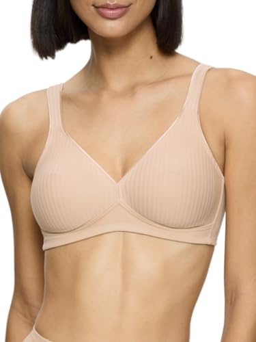Triumph Damen BH Modern Soft+Cotton N, ohne Bügel, ohne Polsterung, Verstellbare Träger, 85B, Neutral Beige