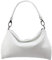 SH Leder Echtleder Umhängetasche mittelgroße schultertasche Abendtasche Clutch Crossbody Bag Messenger Handtasche mit Reißverschluss 33x20cm Lovelin G393 (Weiss)