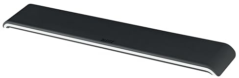 Leitz Ergo WOW Adjustable Keyboard Wrist Rest, Two Height Settings, Black/White, 65230095