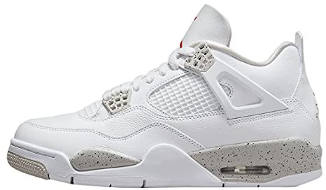 Nike Herren Air Jordan 4 Retro Cactus Jack University Blau/Schwarz Wildleder, White/Tech Grey/Black/Fire Red, 45 EU