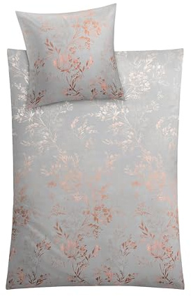 Kleine Wolke Bettwäsche Satin Kate Silbergrau 155 x 220 cm und 80 x 80 cm
