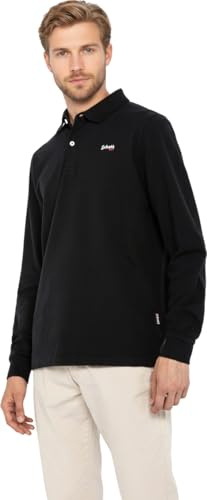 Schott NYC Homme Psjames2ml Polo, Noir, L EU