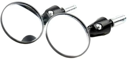 Espejos Laterales Motos 2 Unids/par Retrovisor Para Motocicleta Espejos Redondos 7/8 manillar Extremo De La Barra Espejo Plegable Manillar Espejo Para Motocicleta