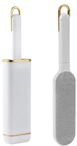 Yuiturt Pet Hair Remover Brush for Cats & Dogs，Double-Sided Lint Brush with Self Cleaning Base, Reusable Clothes Brush Fluff Remover for Pet Hair, Clothes, Furniture, Carpet, Couch