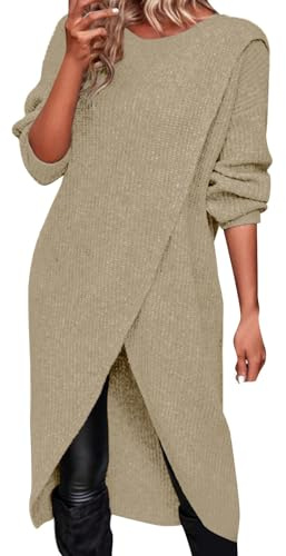 Rollkragenkleid Midi Umstandsbrautkleider Kleider Damen HochzeitsgäSte Blau GrüNes Kleid TüRkises Cocktailkleid Freizeitkleider Damen Knielang Apricot Maxikleid Strickkleid Maxi Summer Strickkleid