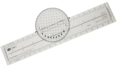 KIXZSAZ d'azimut rotatif ultraléger pour des calculs rapides et précis. Règle à calcul graduée pour l'ingénierie. Règle rotative avec cartes intégrées. à calcul aéronautique 8