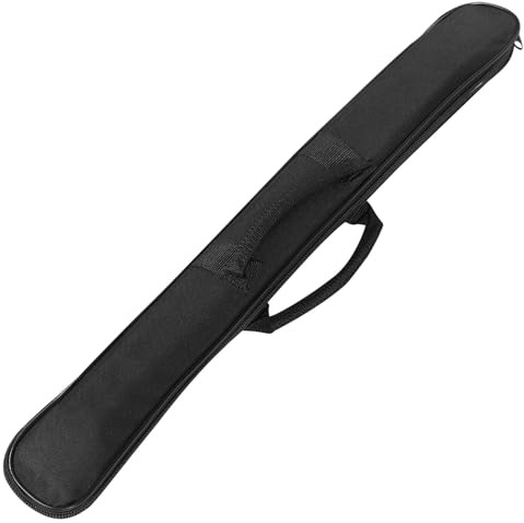 Portable Flute Carrying Bag with Sponge Padding, Oxford Cloth, Black | Two Pack Set, Internal Storage Net Pocket, Lightweight Organiser, Suitable for Student Use and Home Storage Random Color