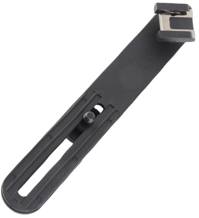 Goshyda Staffa per Barra Trasversale Flash a Doppia Testa in Lega di Alluminio con Slitta Calda da 1/4 di Vite per Accessorio Fotografico con Luce LED Flash Esterna