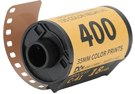 Cuifati 35 Mm Färgfilm 320-400 Filmrulle Brett Exponeringsområde Färg Negativ Film för 135 Kamera Medium Kontrast med Förvaringsväska Högupplöst Finkornig (18 ark)