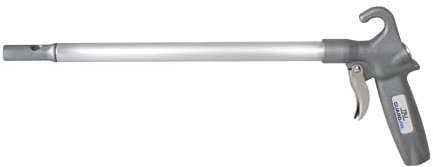 Guardair Long John Safety Air Gun - 12 inch Aluminum Extension, Pistol Style Grip, OSHA Compliant Venturi Nozzle, 1/4 Inch FNPT Inlet (75LJ012AA)