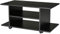 HOMCOM Mobile TV Moderno con Ripiani, Mobiletto Porta TV da 42 con Ruote Girevoli a Freni, 2 Piccolo Ripiani Laterali per Soggiorno e Camera da Letto, 80x40x40 cm, Nero