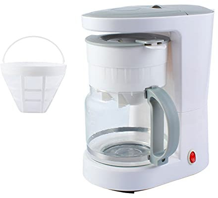 Macchina per il caffè Piccola Mini Electric Drip Caffettiera Caffettiera Famiglia Semi-automatica Brewing Tea Pot American Caffè macchina per caffè espresso Piccola, elegante e super compatta, perfett