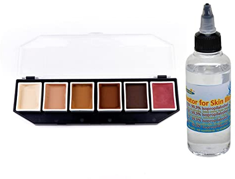 Alcohol-based bodyPainting - Skin Illustrator FX - 6x Skin colors (6x8g) + Activator 100ml