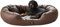 exclusive BED Orthopädisches Hundebett Nancy Premium Grosse Mittelgroße Kleine Hunde - Hundekissen Hundematte aus Öko-Leder - rutschfest Langlebig Abriebfest Reißfest (XXL, Braun)
