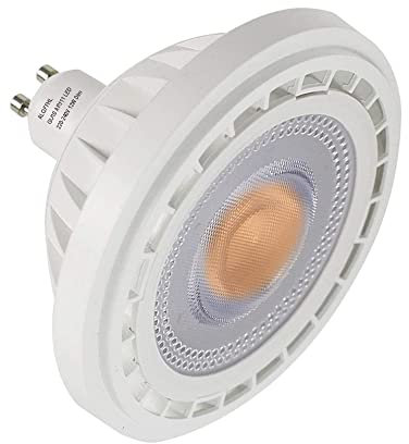 Bombilla LED AR111 basada en GU10, Regulable 12W 1200 lm, Repuesto Halógeno de 100 W, LED COB Luces Reflectora ES11 para Focos, Downlights, Iluminación de Rieles, Blanco Frío 6000K