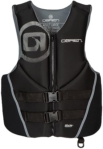 O'Brien Men's Traditional Neoprene USCGA Life Jacket, Black, 3X-Large
