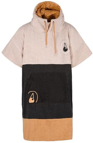 WAVE HAWAII Bade-Poncho Damen & Herren Soul | Größe M, 160-190cm I 100% Baumwolle Surf-Poncho für Erwachsene | Frottee-Handtuch mit hoher Wasserabsorption | Umziehhilfe Strand Erwachsene