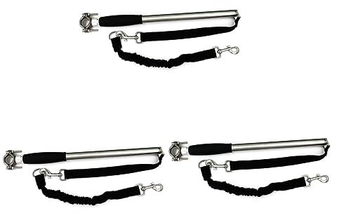 minkissy Fahrradanhänger für mittelgroße Hunde, Laufband, Laufband, Hundeleine für mittelgroße Hunde, freihändige Leine, 3 Stück