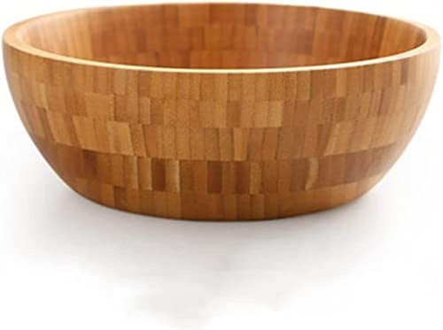 Träskål for frukt och sallad, Trä serveringsfat for, Hushållsartiklar, Salladsskål, Grönsakssalladsskål(14x6cm)