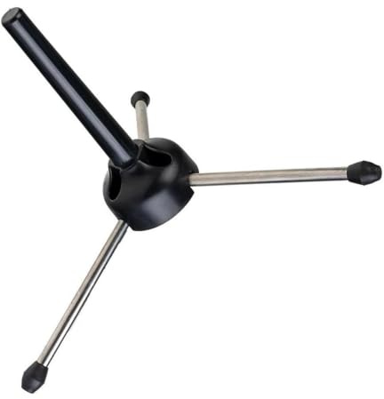 ibasenice Foldable 3-legged Clarinet and Flute Stand Holder with Metal and Plastic Material, Portable Desktop Tripod Base for Tabletop Use and Rehearsal Spaces, Easy Transport and Instrument