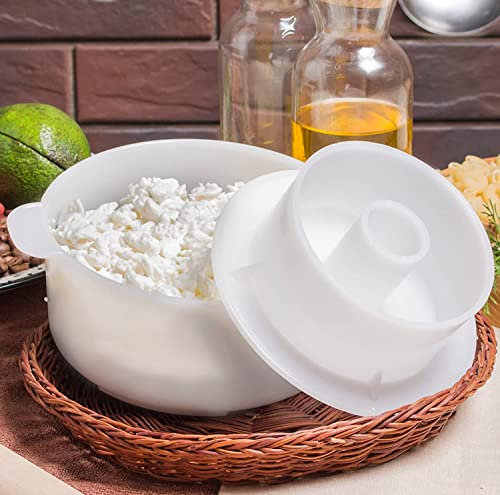 SHSH trade group Gouda - Stampo per formaggio duro, grande, per pressa | Latte di caglio di mucca e capra | Formaggio da latte di mucca e capra | Kit e forniture per la produzione di formaggio |