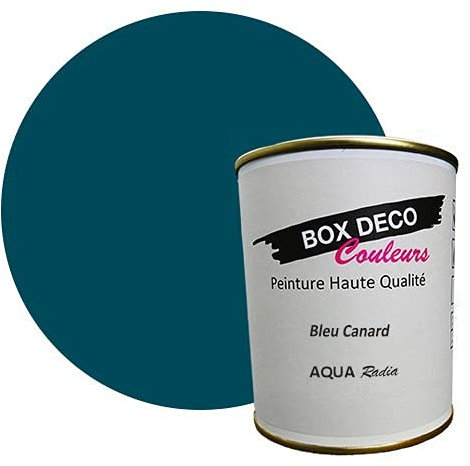 Pintura radiador a base de laca acrílica con aspecto aterciopelado Aqua Radia – 750 ml / 7,5 m², azul pato