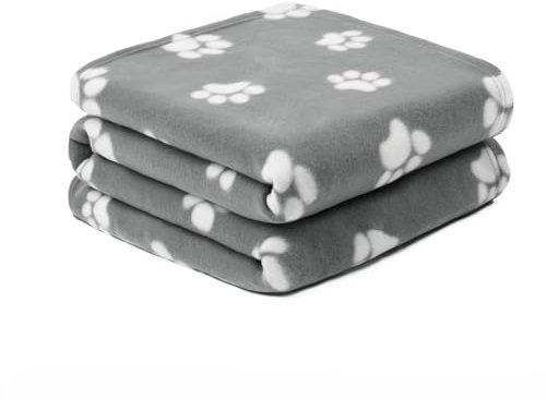 OHS Pet Blankets for Dogs, Fleece Dog Blankets Washable Fluffy Soft Comfy Warm Cats Pet Throw Fleece Blankets for Pets Sofa Cover Throw, Charcoal Grey 120cm x 150cm