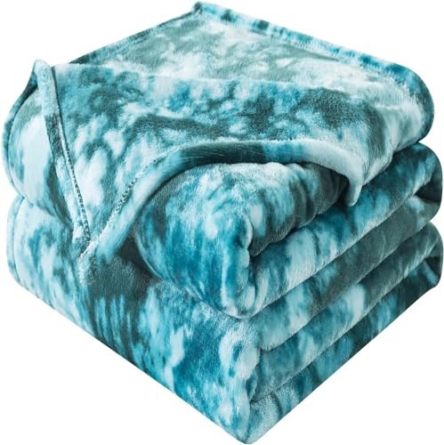 HOZY Manta de Forro Polar de Franela Supersuave, cálida y esponjosa, para Cama y sofá, para Toda Estación (Turquesa 150x200cm)