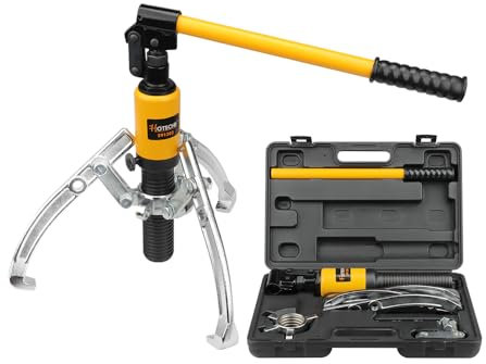 Hoteche 5TON hydraulischer Abzieher - Abzieher Set für professionelle Anwendungen in Schwarz (50-200mm Spannbreite)