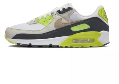 Nike Air Max 90 - Zapatillas para hombre (DM0029-107, blanco/ciber/gris ahumado oscuro/caqui), Blanco/Cyber/Gris Humo Oscuro/Caqui, 44 EU