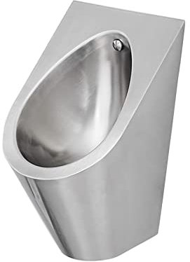 RAABYU Urinal aus Edelstahl 304, Badezimmer-Toilette, an der Wand montiertes Herren-Spül-Urinal, öffentliche Toilette, vertikales Toiletten-Urinal mit Induktionsspülun