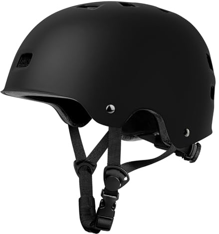 LeapBeast Casco da Città - Casco per Bici Robusto per il Traffico Cittadino, Cascos da Skateboard, Cascos da Elettrico Bicicletta, Elettrico Skateboard per Uomini e Donne (Nero, S)