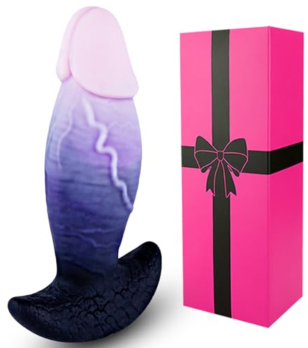 Dildo Extra Grande de 20,5cm,Dilatador Anales Grueso,Dildo de Silicona Ancho.PlugAnal Extra Grande Fantasioso con Base Anclada,Pene Monster Caballo con Glande Realista,Para Hombres y Mujeres Avanzados