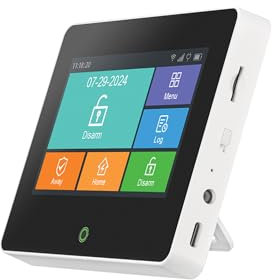 PNI SafeHouse HS670 - Sistema di allarme radio WiFi GSM 4G, touch screen a colori, 99 zone radio, supporta 5 numeri di telefono, chiamata di allarme e SMS, compatibile con l'applicazione Tuya Smart
