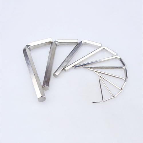BlissfulAbode Eficiente juego de 10 llaves hexagonales tipo L para reparaciones rápidas, diseño de acero ligero y portátil (2 mm)