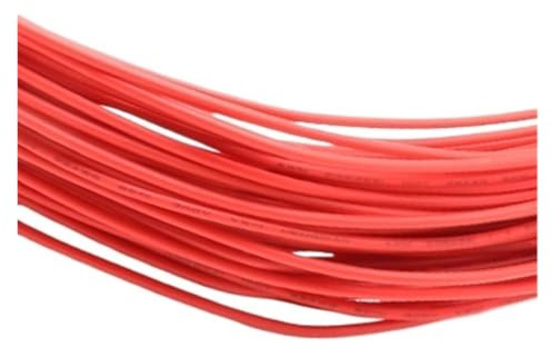 CSFFA Cable de Cobre un Solo núcleo 26, 24, 22, 20 y 18 AWG, con Aislamiento PVC Revestimiento estañado sólido, for Equipos Bricolaje, líneas LED Cables eléctricos(Red,50m,26AWG)
