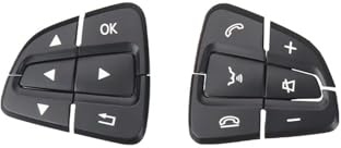 Interruttore Volante Multifunzione Per Benz W218 W246 W117 W172 W176 W156 Interni Auto Volante Pulsante Di Controllo Multifunzionale(Black 1 pair)