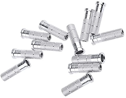 Gazechimp 12 x Inserts De Fleche Tir à Arc Pointe De Flèche en Aluminium Support De Flèchette - Argent, 6.2mm