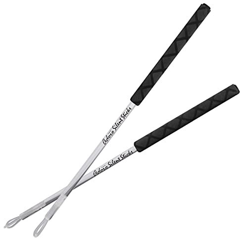 Adoro Silent Sticks - leise Schlagzeug Sticks -Drumsticks für akustik Musik - leise Stöcke mit vollem Sound (keine Schallschutz Wand, Drum Pad oder Schallabschirmung für Schlagzeuge mehr, 1 Paar