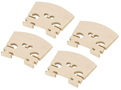 MECCANIXITY 1/2 Violin Bridge Maple Wood Violin Parts for 1/2 Violin, Pack of 4