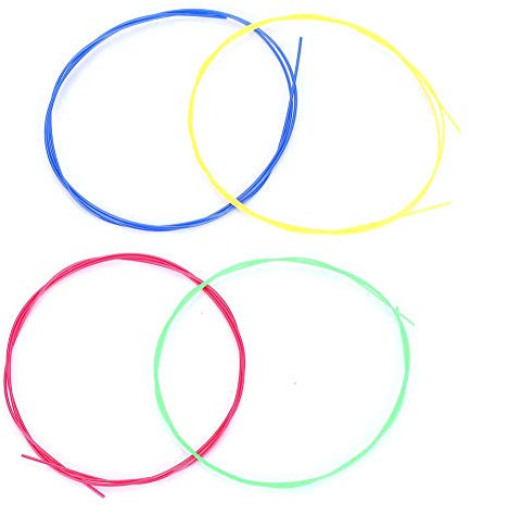 4 Stück Nylgut Ukulele Saiten Set, AECG Sopran - IRI Zubehör für Musikunterricht