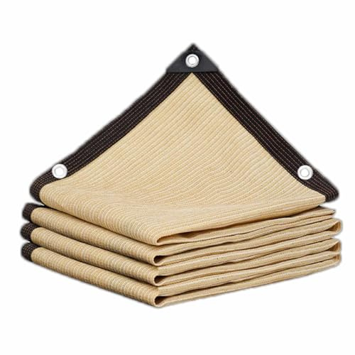95% Sun Shade Uv Resistant Net, Durable Garden Shading Netting, Breathable Shade Fabric, Outdoor Shade Sail, Beige, Custom, Beige-1x3m(3.3 * 9.8ft)