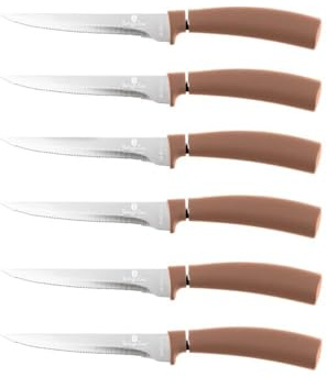 Berlinger Haus Steakmesserset 6-teilig Rosegold Metallic Line | Hochwertige Materialien und stilvolles Design
