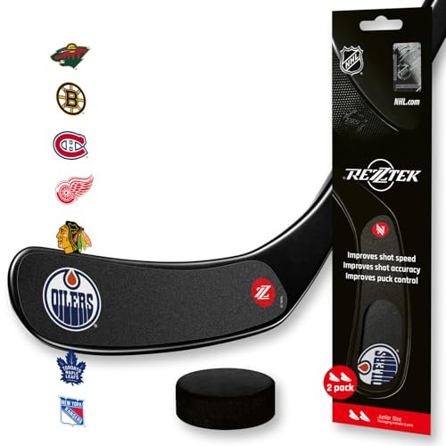 Rezztek NHL Edition (Edmonton Oilers) - Eishockey Schläger Tape Alternative - Hockeyschläger Griffband, Leistungsstarker Griff - für EIS- & Straßenhockeyschläger - Verwendet von NHL Spielern