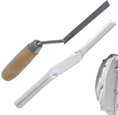 Lot de 2 joints de brique, outil de pointage de qualité supérieure pour maçonnerie de précision, jointure de baril durable, jointer de maçonnerie robuste pour projets professionnels et de bricolage