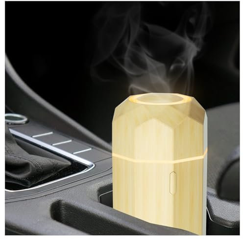 SALKING Car Diffuser, USB Aromatherapy Essential Oil Diffuser, Cool Mist Mini Portable Diffuser, Car Air Fresheners with Adjustable Mist Mode, for Home Office Bedroom