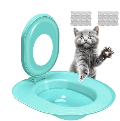 Kit de Entrenamiento de Inodoro para Gatos, Asiento de enseñanza Antiadherente a Prueba de Fugas, de Entrenamiento de Materiales Resistentes para transición de de Gatitos, Uso en