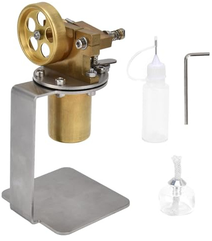 Mini-Machine à Vapeur, modèle de Moteur Stirling mécanique de Bureau, en Fer, kit de Moteurs Stirling Portables avec Bouteille Transparente, pour expériences scientifiques en Physique