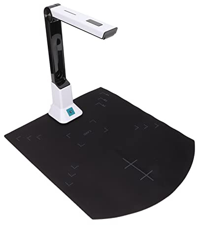 ERYUE HD-Dokumentkamera, 8 Miljoner Pixlar, Autofokus, USB-filskanner, Anteckningar, för Att Skanna Foton, Videokonferenser, Bärbar Dokumentkamera, Svartvitt